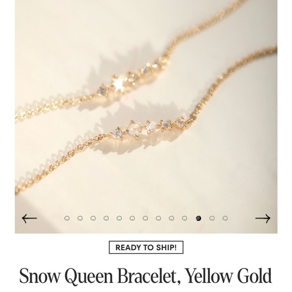 Catbird “Snow Queen” Yellow 14K Diamond Bracelet - Picture 3 of 9